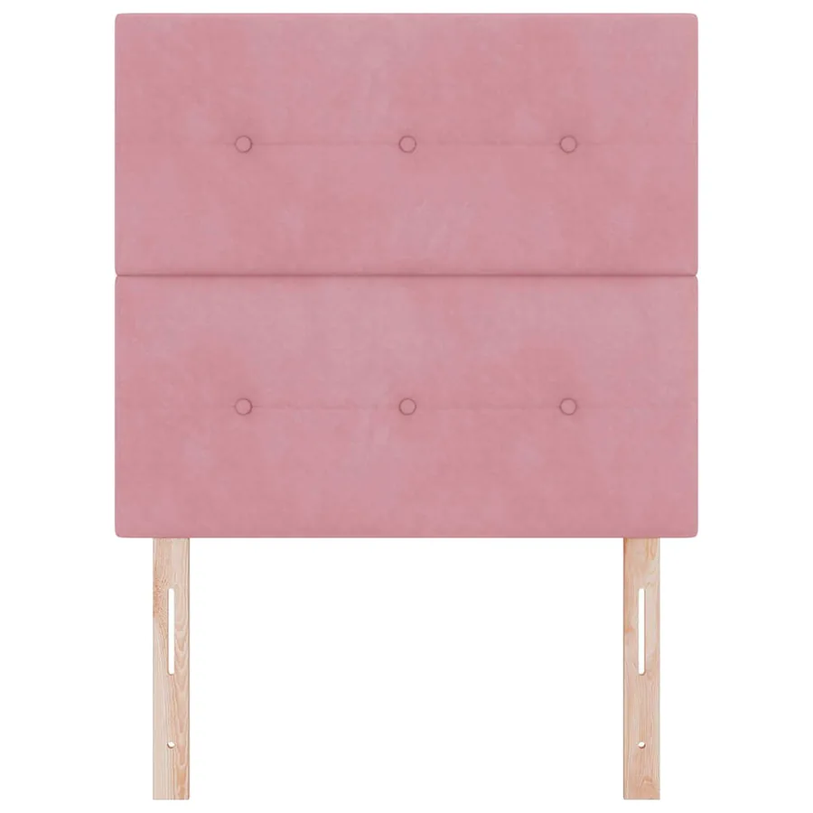 Tête de lit LED avec bandes LED Rose 100 cm Velours - 5