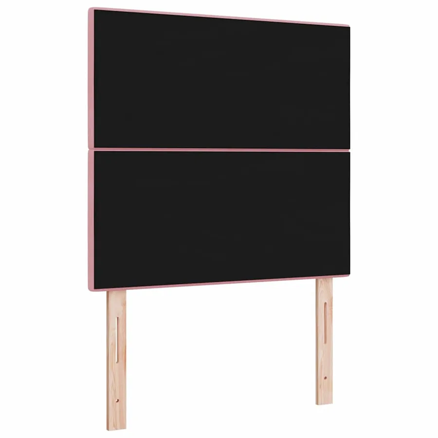 Tête de lit LED avec bandes LED Rose 100 cm Velours - 7