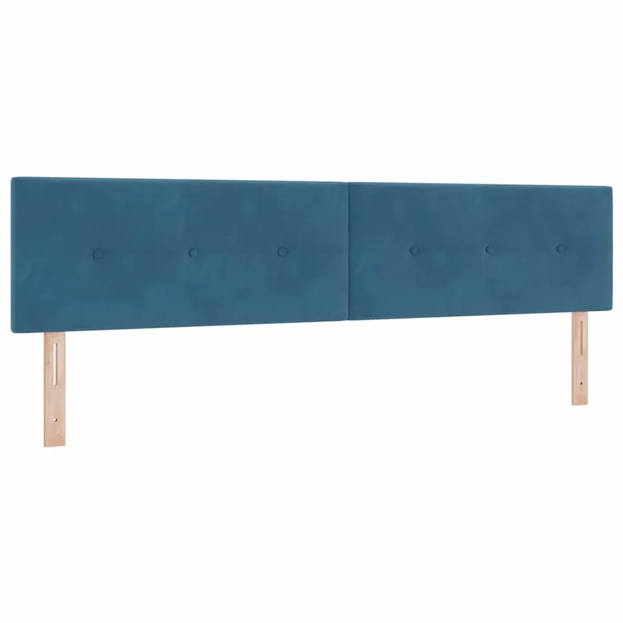 Tête de lit Bleu foncé 200 cm Velours - 2