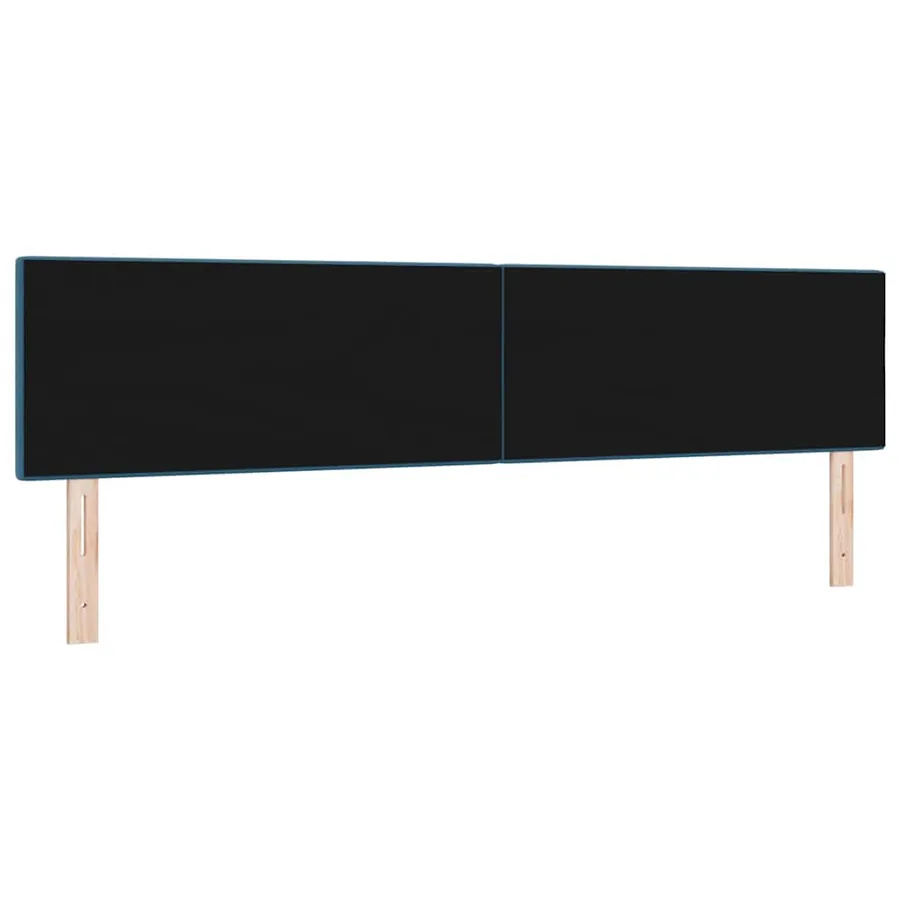 Tête de lit Bleu foncé 200 cm Velours - 4