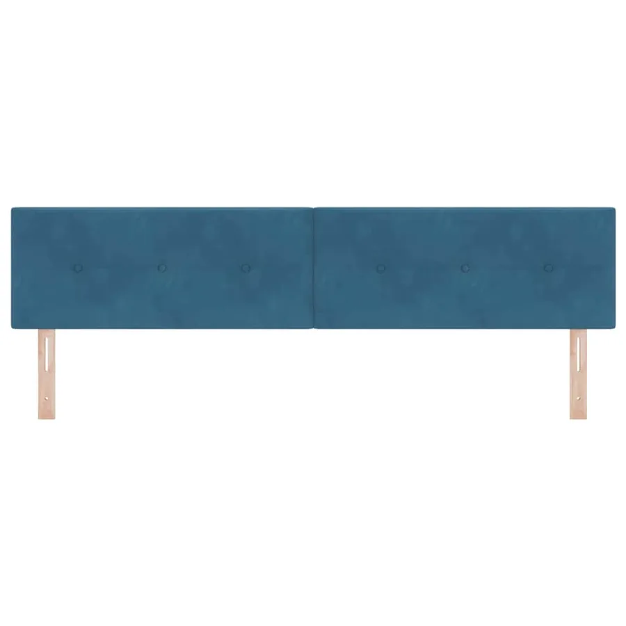Tête de lit Bleu foncé 200 cm Velours - 5