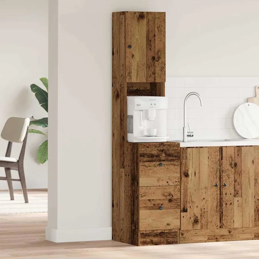 Buffet de cuisine avec tiroir Bois ancien 32 x 50 x 180 cm