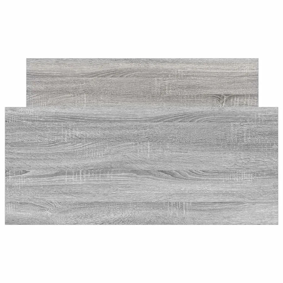 Cadre de lit sans matelas sonoma gris 75x190 cm - 6