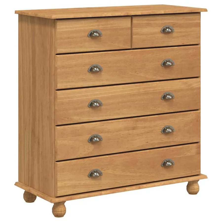 Hutch ASKIM Cire de Miel 91 x 40 x 200,5 cm Bois de pin massif - 5