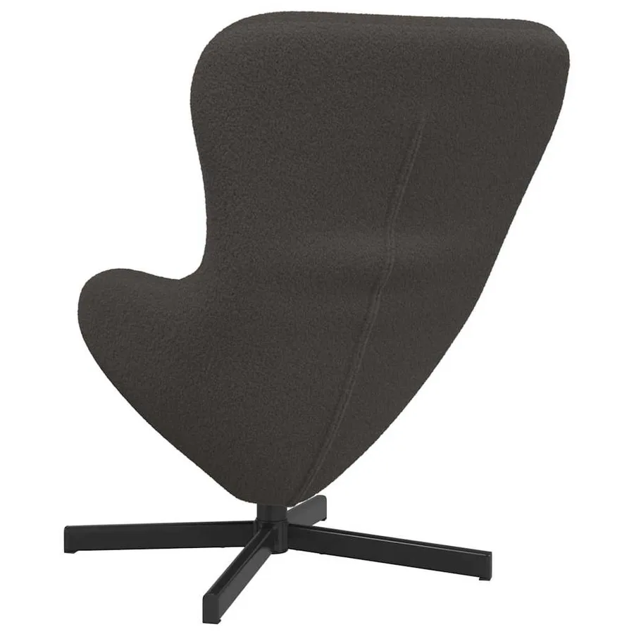Fauteuil œuf Gris foncé 63 x 73 x 90 cm tissu - 6