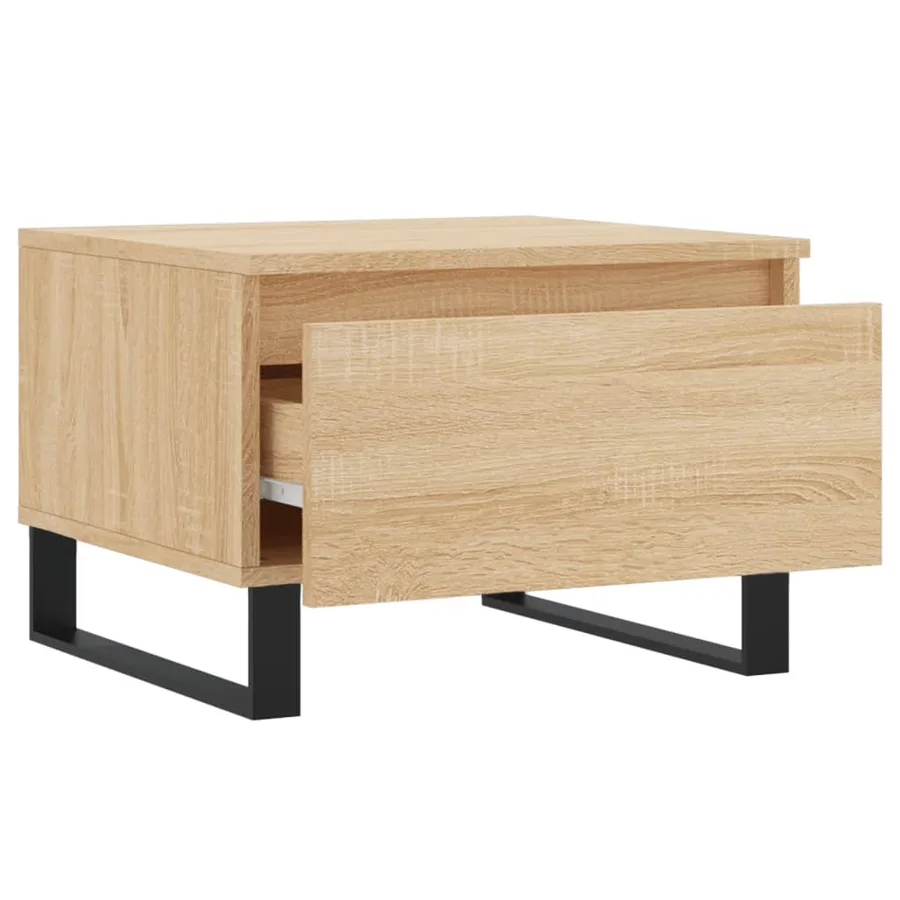 Tables basses 2 pcs chêne sonoma 50x46x35 cm bois d'ingénierie - 7