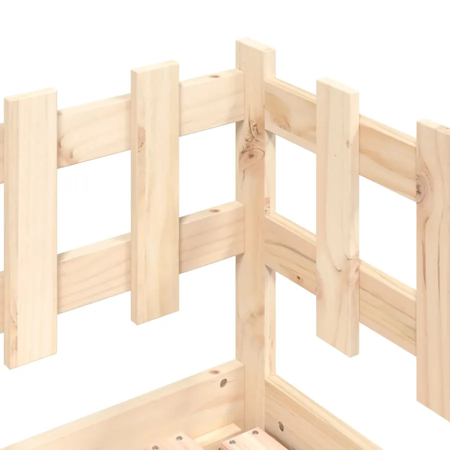Lit coulissant sans matelas 2x(80x200) cm Bois massif - 11