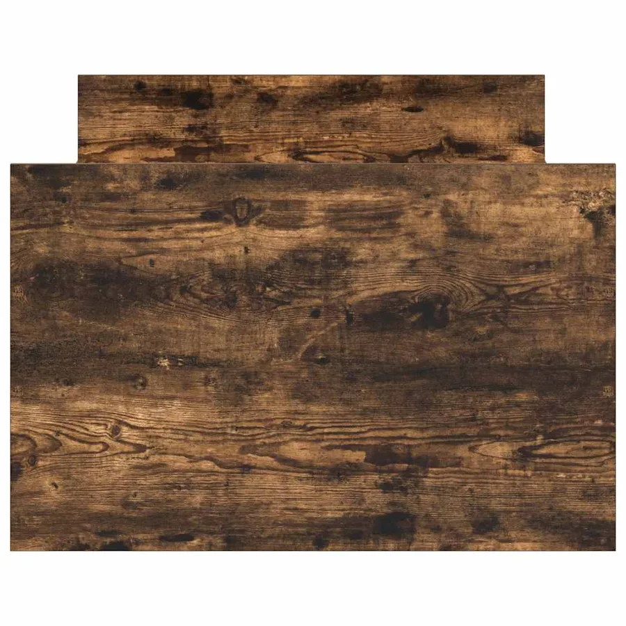 Cadre de lit sans matelas chêne fumé 75x190 cm - 6