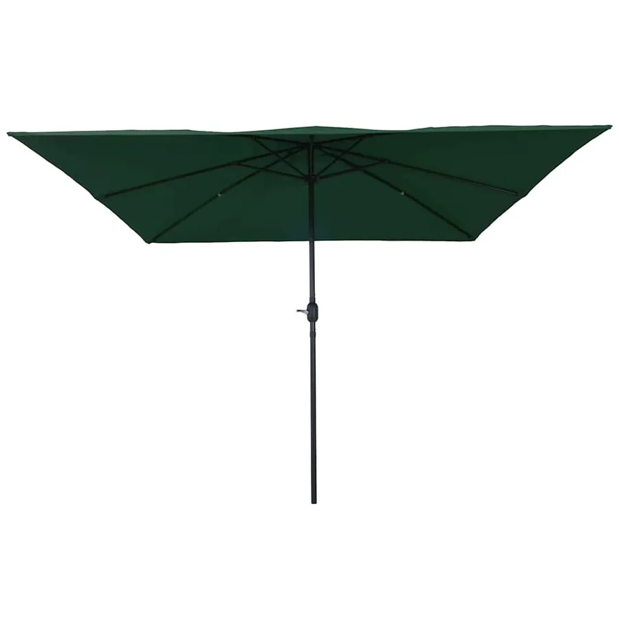 Parasol de jardin Vert 295 x 295 x 245 cm Polyester et Acier - 2