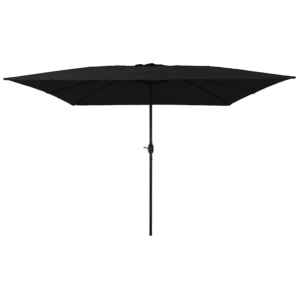 Parasol de jardin Noir 295 x 295 x 245 cm Polyester et Acier