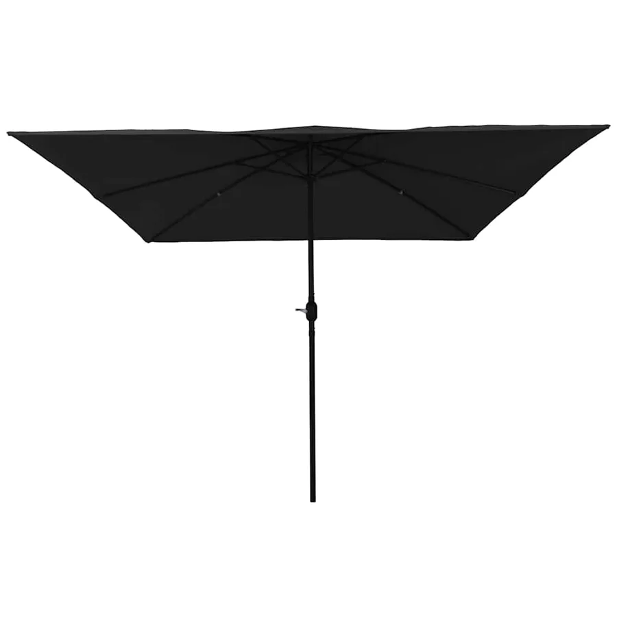 Parasol de jardin Noir 295 x 295 x 245 cm Polyester et Acier - 2