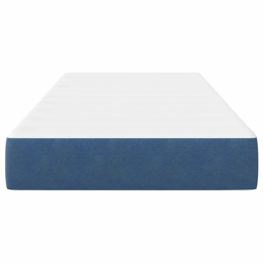 Matelas de Lit avec matelas Bleu 90 x 200 cm tissu - 6