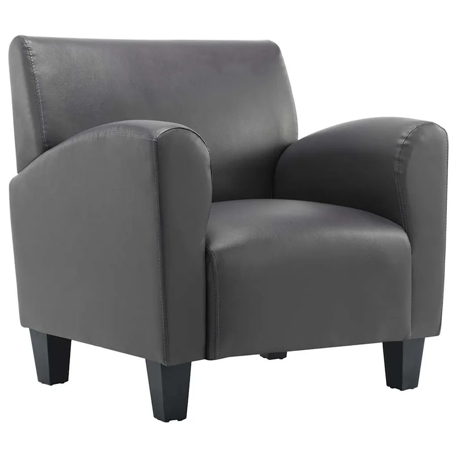 Chaise gris similicuir - 2