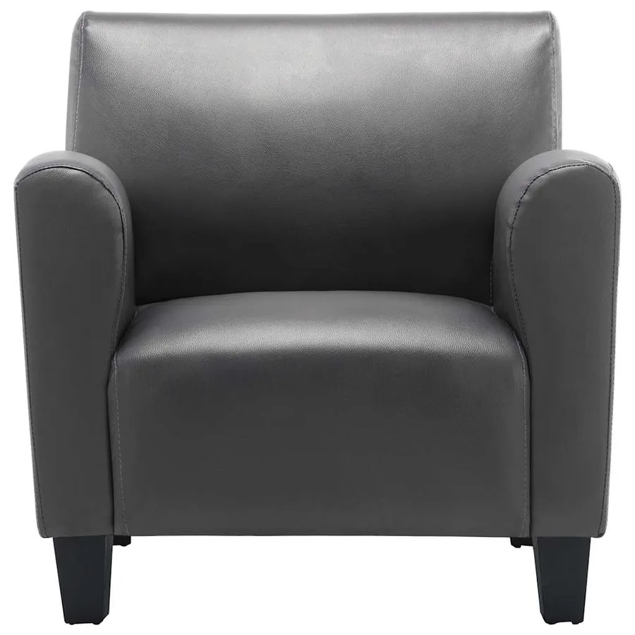 Chaise gris similicuir - 3