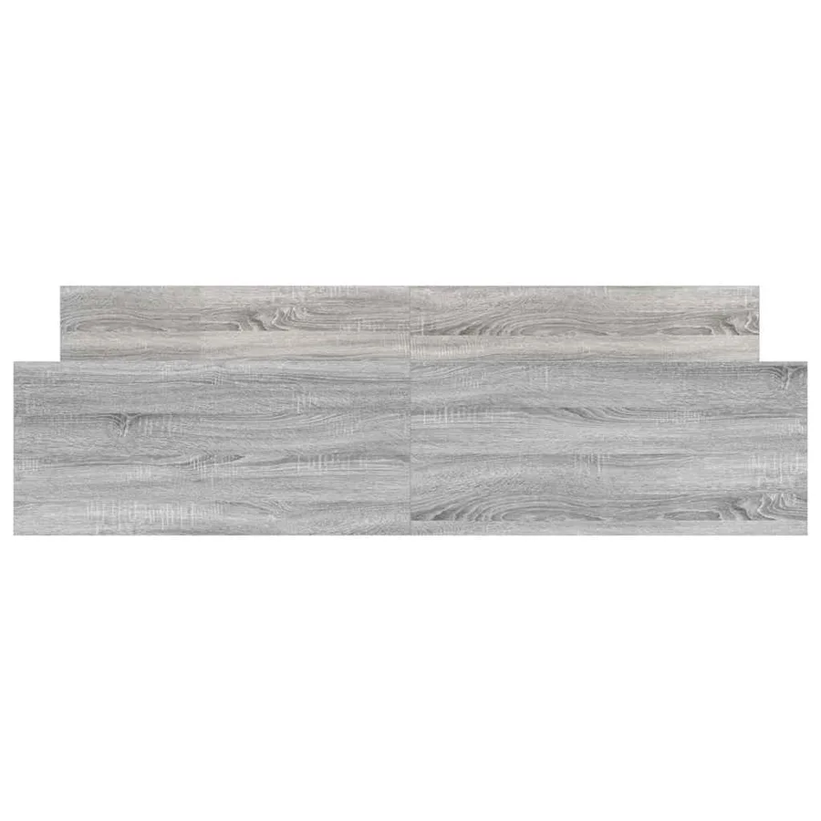 Cadre de lit sans matelas sonoma gris 200x200 cm - 6