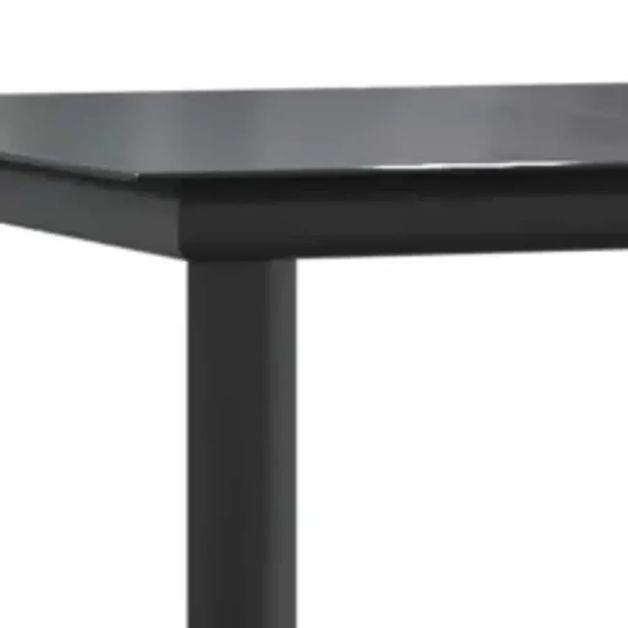 Ensemble à manger jardin coussins 5pcs marron poly rotin verre - 9