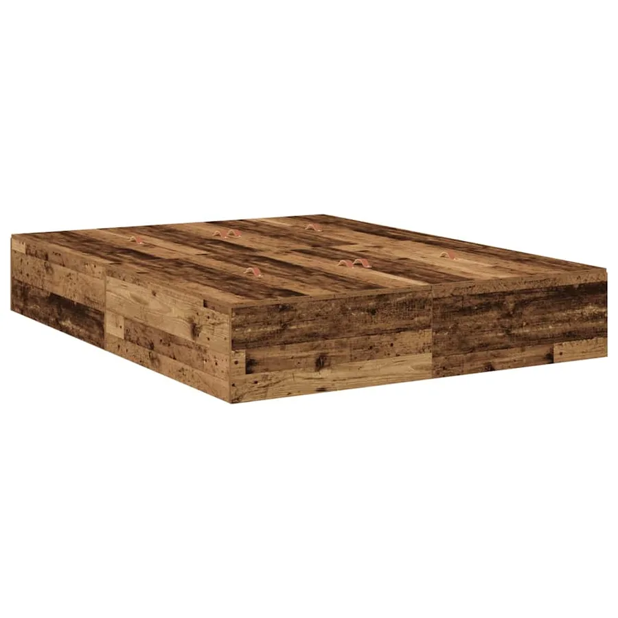 Cadre de lit avec rangement avec tiroir Bois Ancien 160 cm - 5