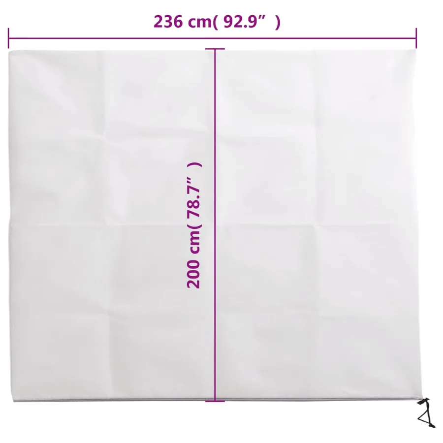 Housse de protection pour plantes avec fermeture éclair 70 g/m² - 9