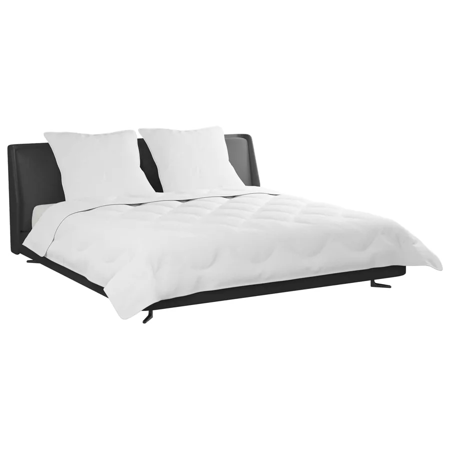Duvet d'été simple avec oreiller 3 pcs Blanc Microfibre - 3