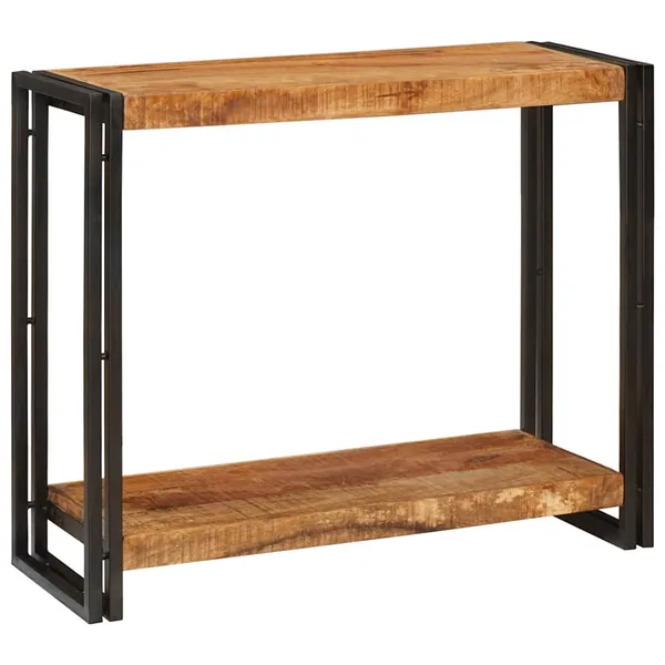 Table console Marron 90 x 33 x 75 cm Bois de mangue massif