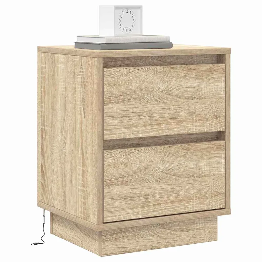 Cabinet de chevet avec tiroir Chêne Sonoma 39 x 34,5 x 50 cm - 3