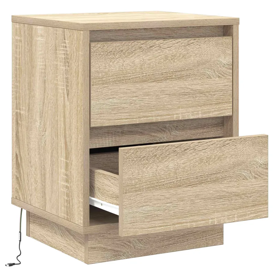 Cabinet de chevet avec tiroir Chêne Sonoma 39 x 34,5 x 50 cm - 5