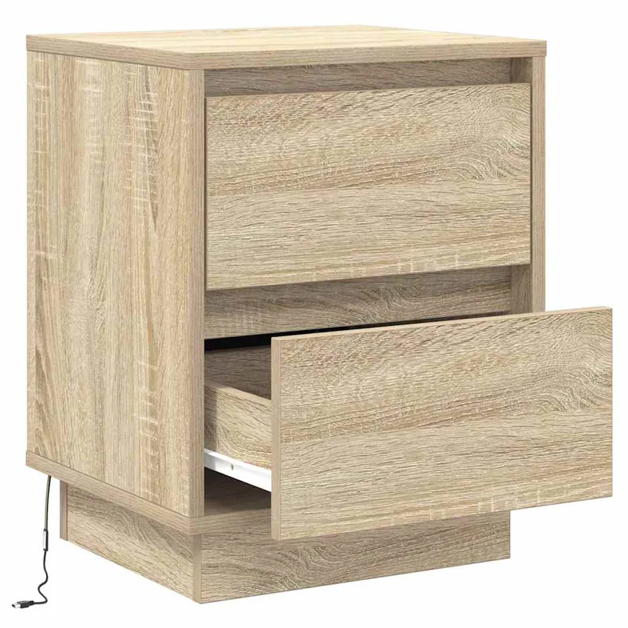 Cabinet de chevet avec tiroir Chêne Sonoma 39 x 34,5 x 50 cm - 6
