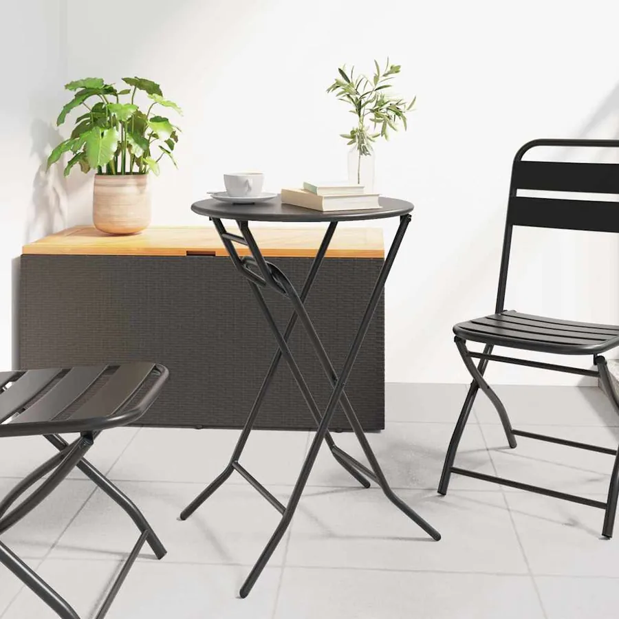 Table de Jardin Anthracite 50 x 50 x 72 cm Métal