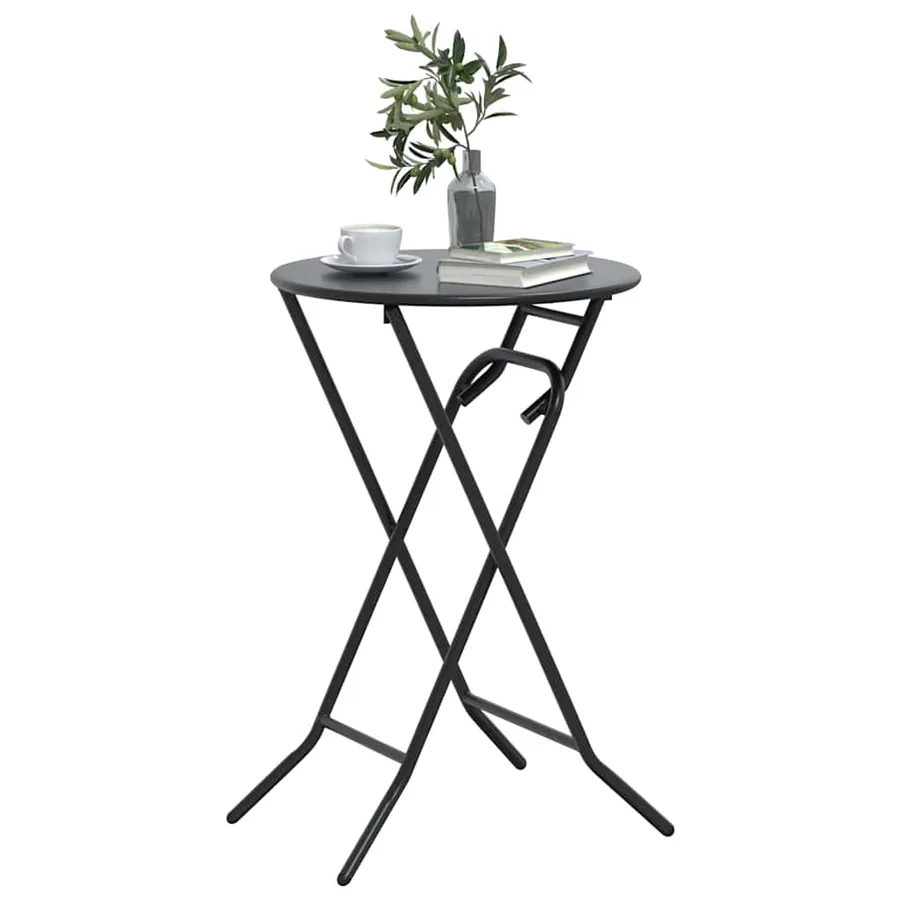 Table de Jardin Anthracite 50 x 50 x 72 cm Métal - 3