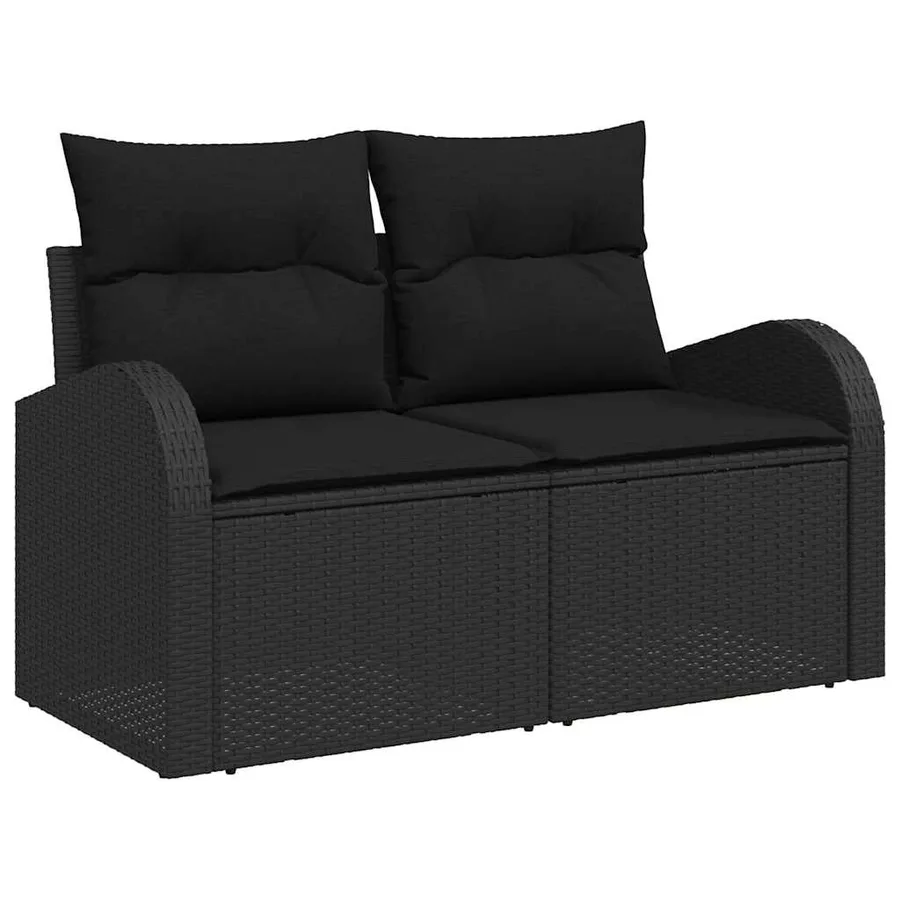 Ensemble de canapé de jardin 9 pcs polyrotin - 7