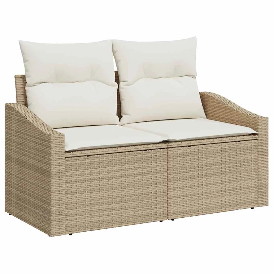 Ensemble de canapé de jardin 7 pc Beige et crème - 4