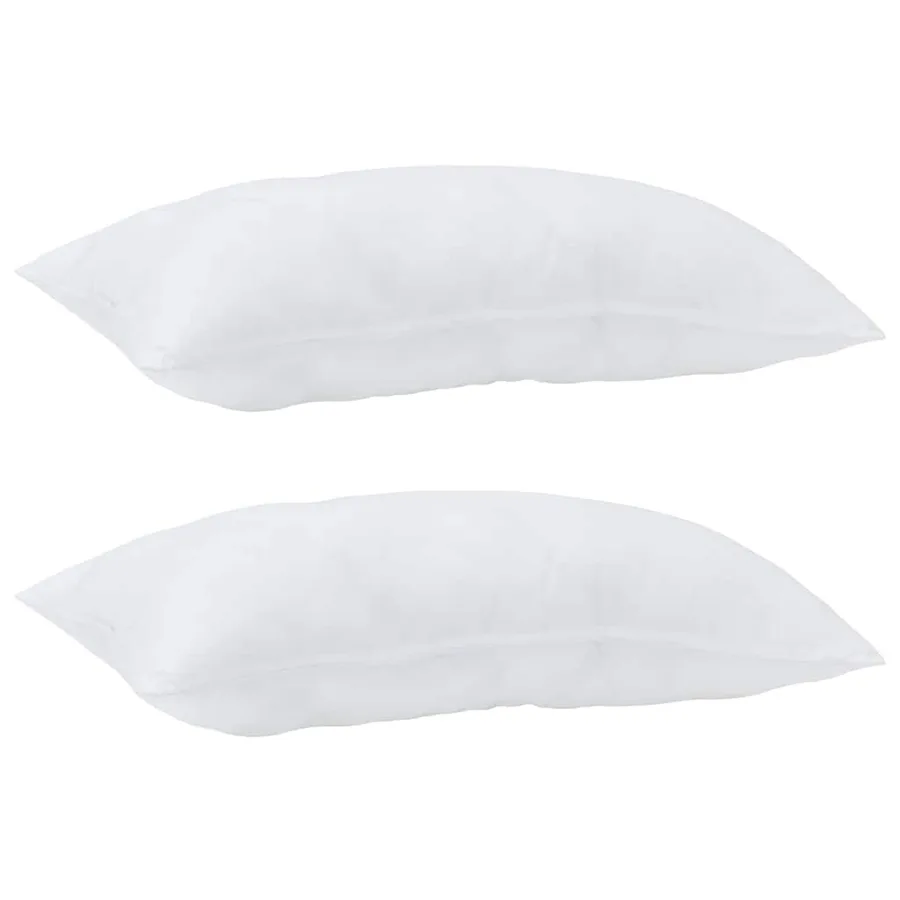 Oreiller 2 pcs Blanc 80 x 40 x 20 cm Coton et polyester - 3
