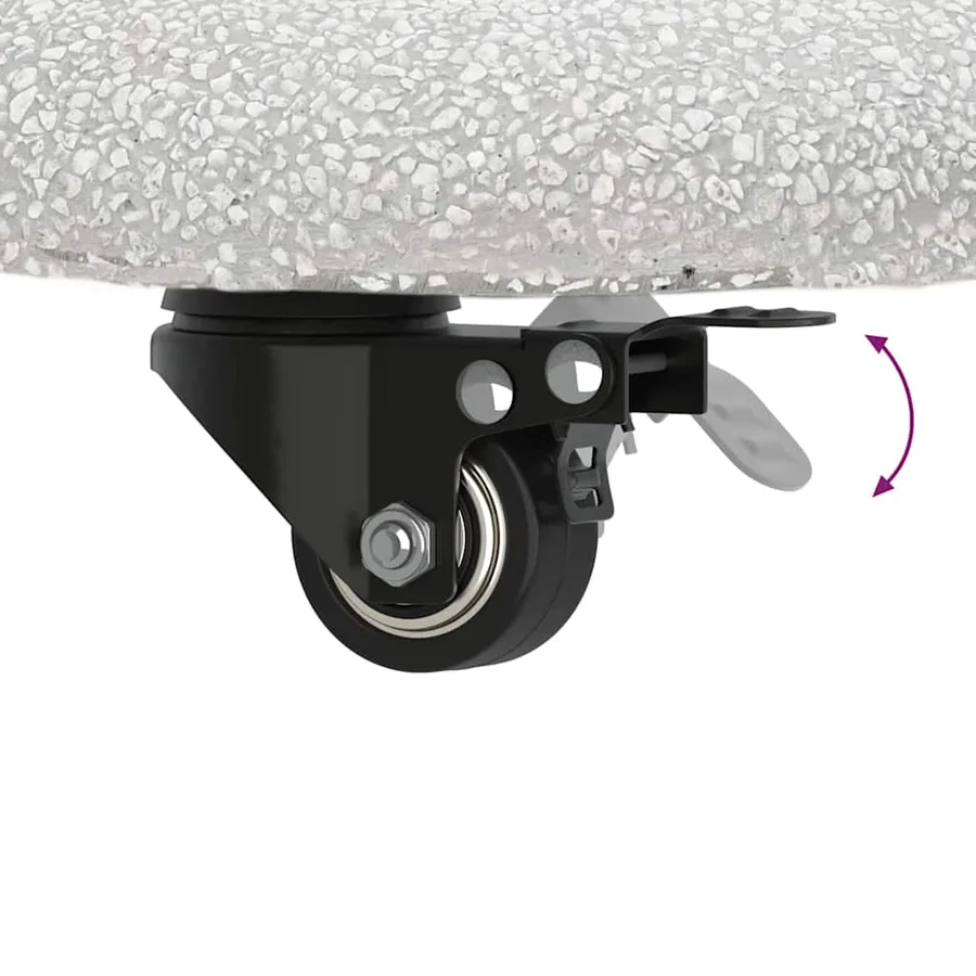 Pied de parasol 21kg Gris clair Béton Rond - 11