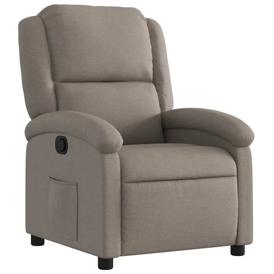 Fauteuil inclinable Taupe Tissu - 2