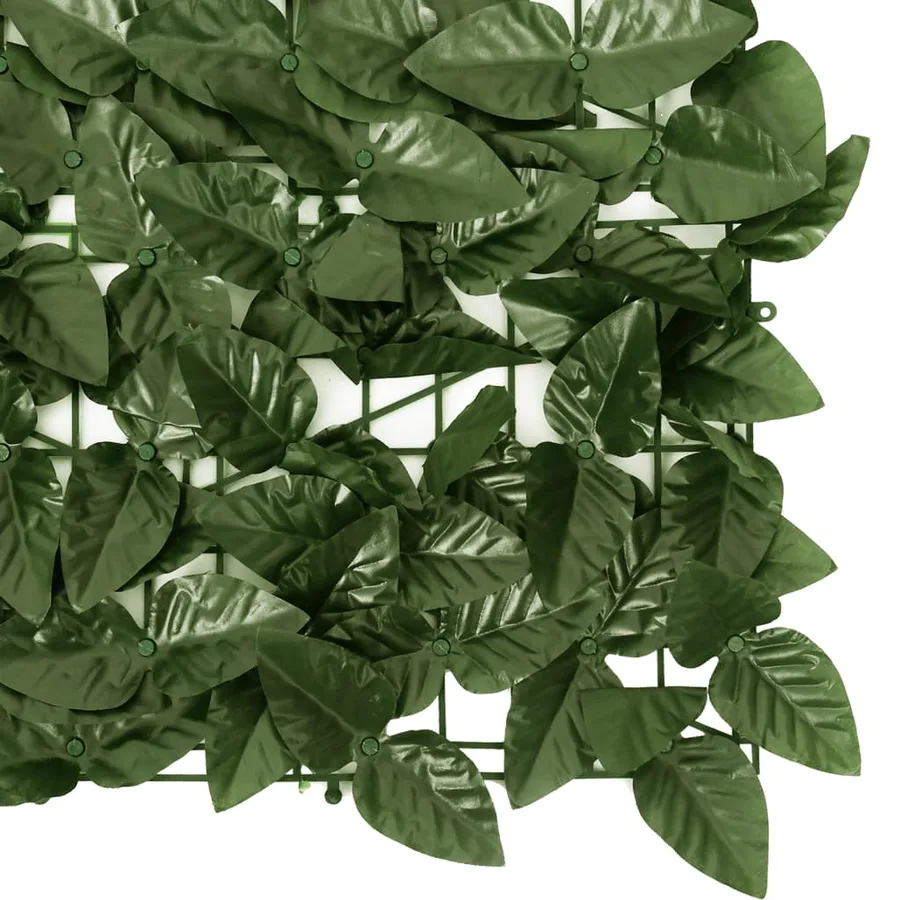 Brise-vue de balcon avec feuilles vert foncé 600x75 cm - 4