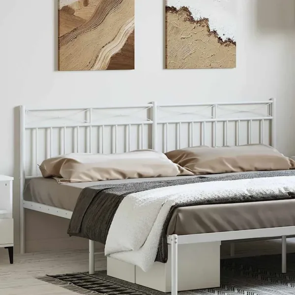 Tête de lit de remplacement métal blanc 180 cm