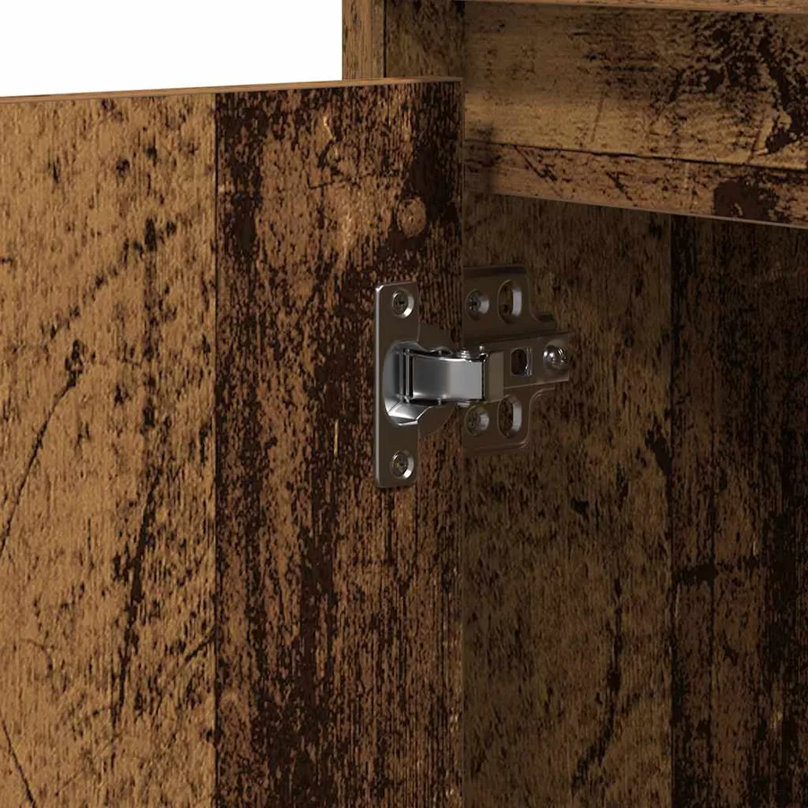 Cabinet de chevet avec tiroir Bois ancien 50 x 34,5 x 50 cm. - 13