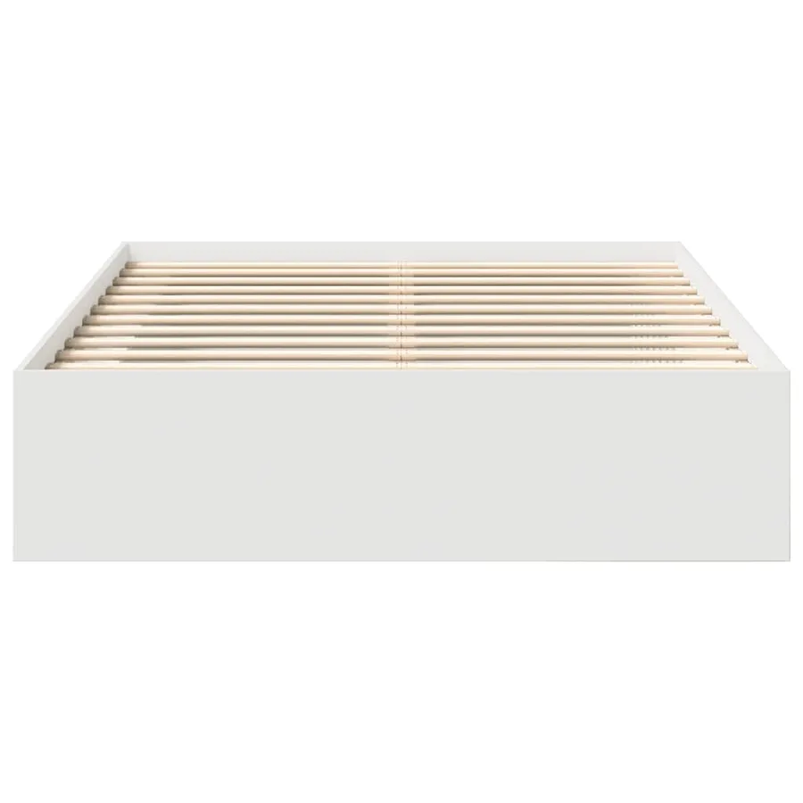 Cadre de lit sans matelas blanc 120x190 cm - 5
