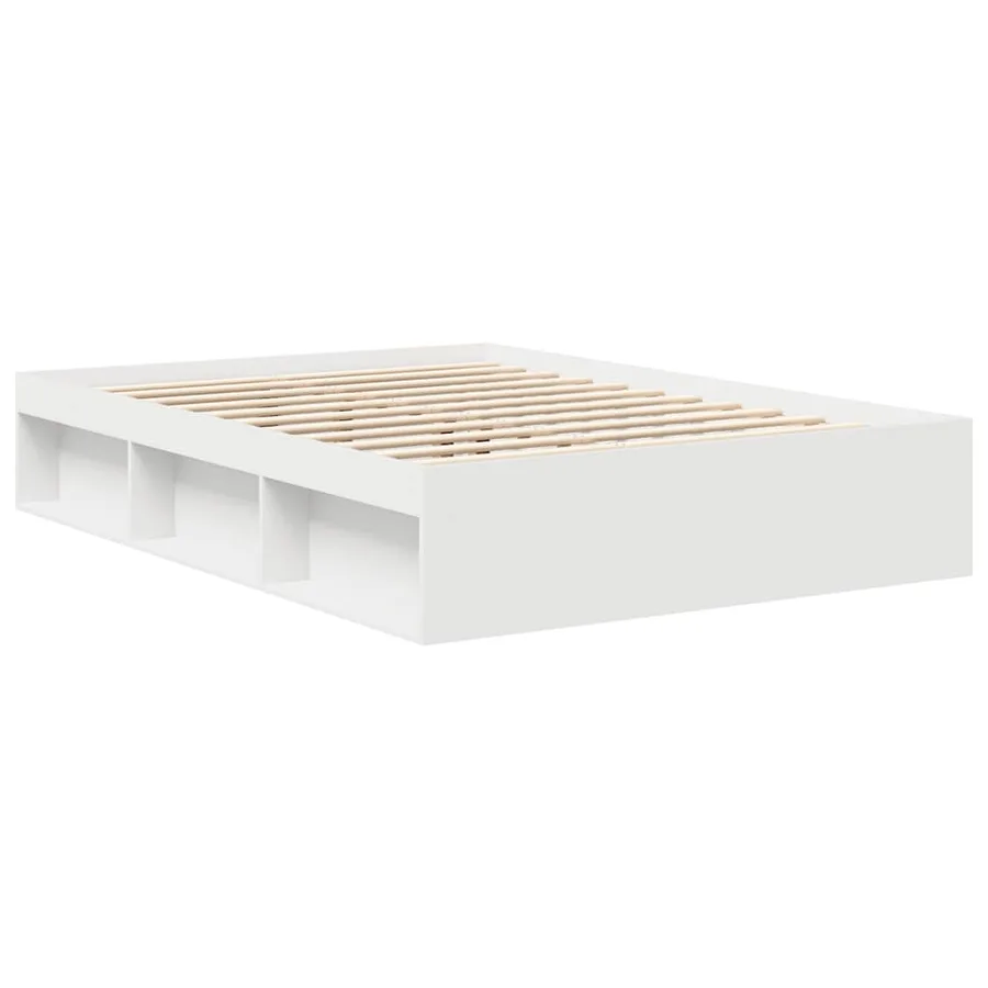 Cadre de lit sans matelas blanc 120x190 cm - 7