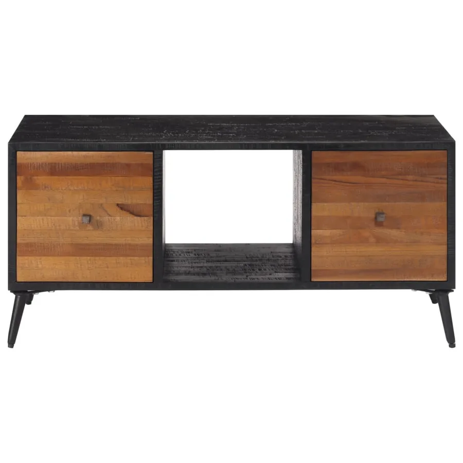 Table basse 90x50x41 cm teck de récupération massif - 3