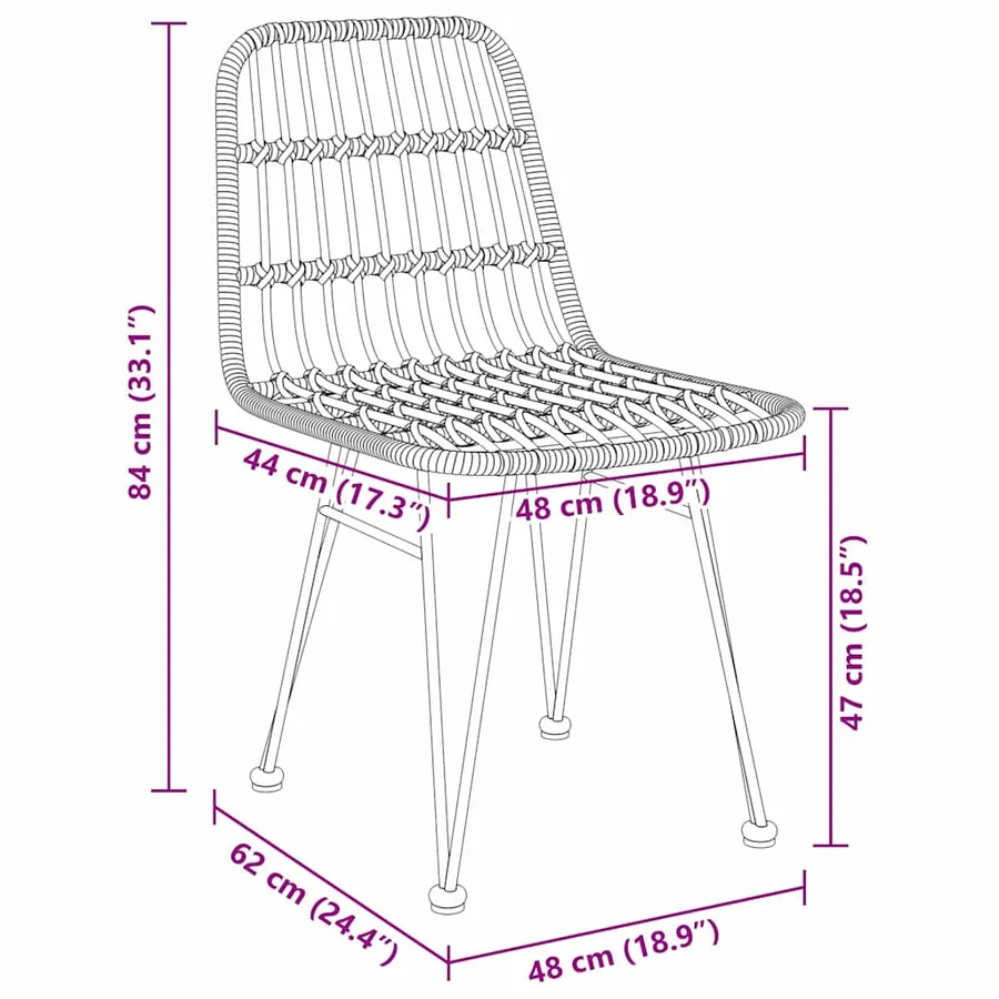 Ensemble de salle à manger pour jardin 9 pcs Noir - 10
