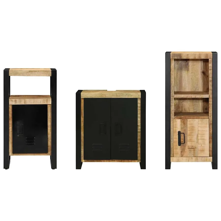 Ensemble de mobilier de salle de bain avec tiroir 3 pcs - 7