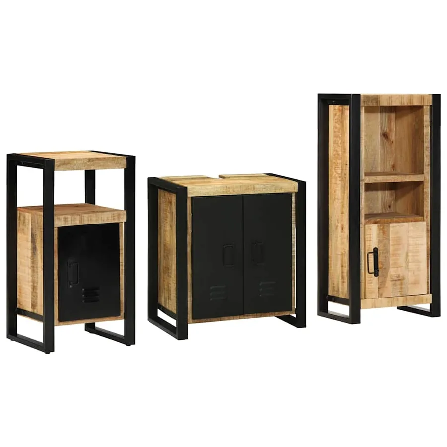 Ensemble de mobilier de salle de bain avec tiroir 3 pcs - 9