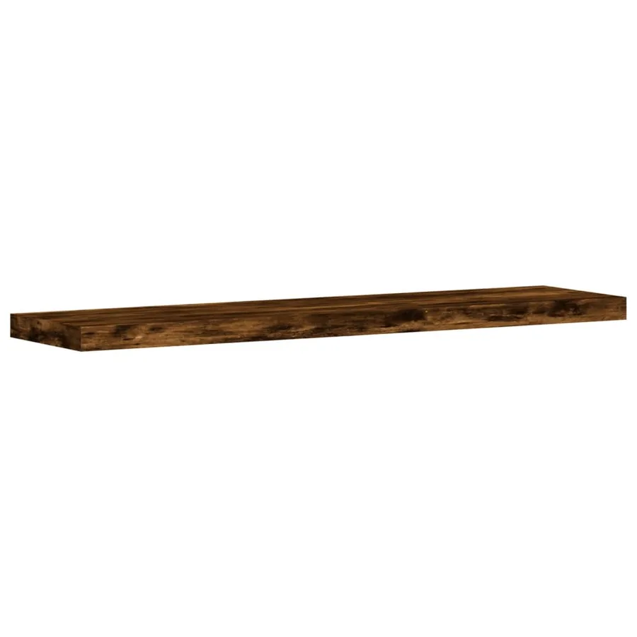 Étagères murales 4 pcs chêne fumé 40x10x1,5cm bois d'ingénierie - 4