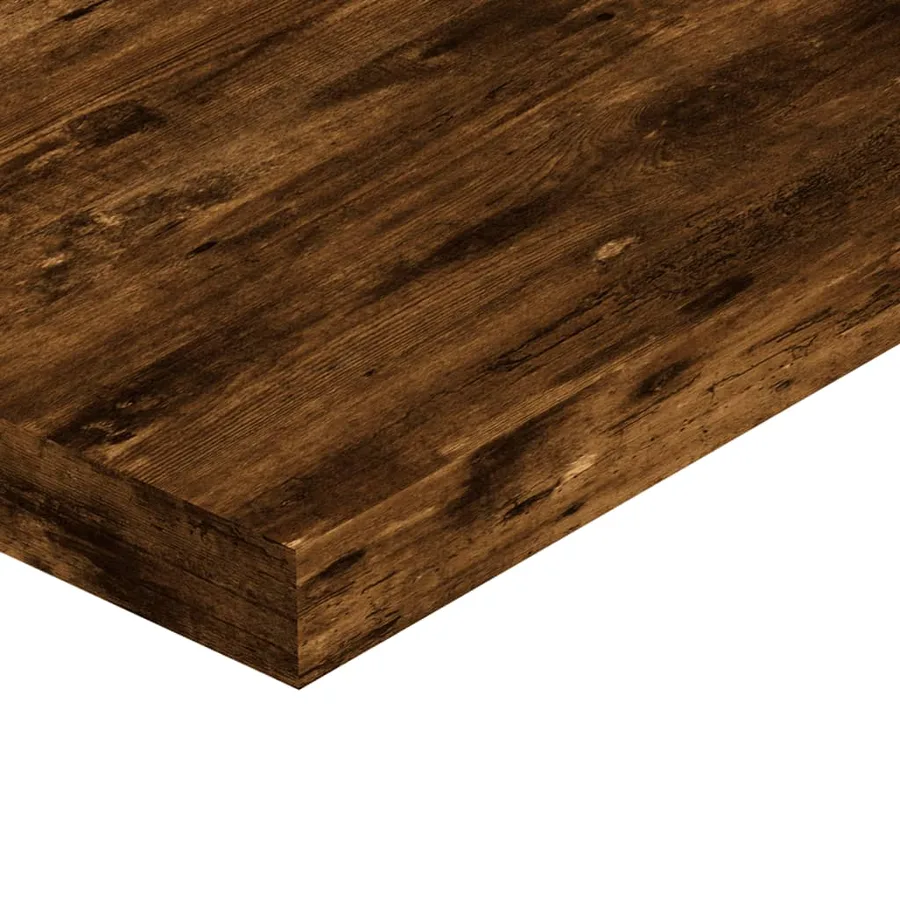 Étagères murales 4 pcs chêne fumé 40x10x1,5cm bois d'ingénierie - 7