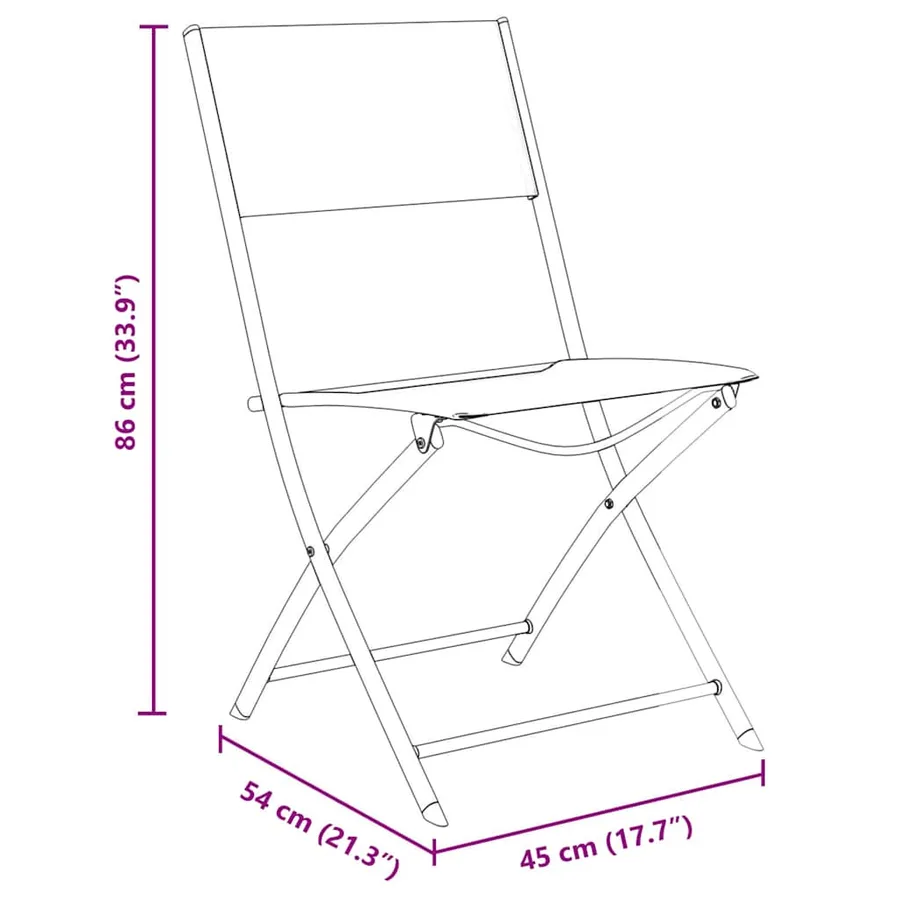 Ensemble de salle à manger pour jardin 5 pcs Noir - 8
