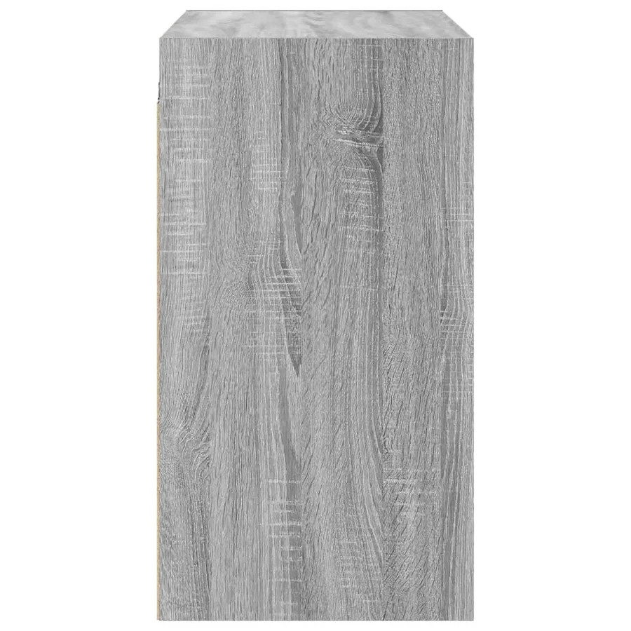 Armoire murale avec portes en verre sonoma gris 68x37x68,5 cm - 7