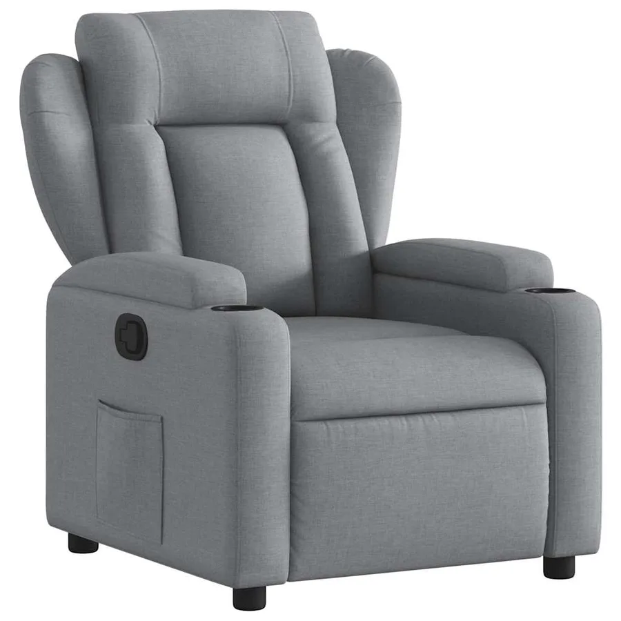 Fauteuil inclinable Gris clair Tissu - 2