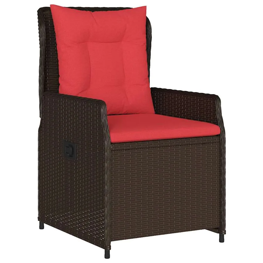 Ensemble de salle à manger pour jardin 7 pcs Marron Poly rotin - 6