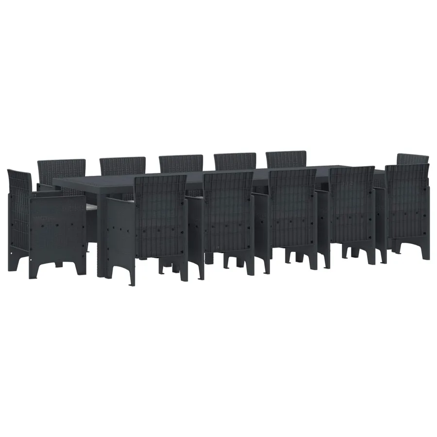 Ensemble de salle à manger pour jardin 13 pcs